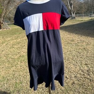 Tommy Hilfiger Navy and Red Polo